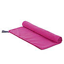 Рушник туристичний з мікрофібри для спорту Bluefield 70х30 см рожевий, фото 2
