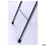 Стілець розкладний Джокер алюм пвх-чорне для кухні саду гостей конференцій, фото 10