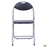 Стілець розкладний Джокер алюм пвх-чорне для кухні саду гостей конференцій, фото 8