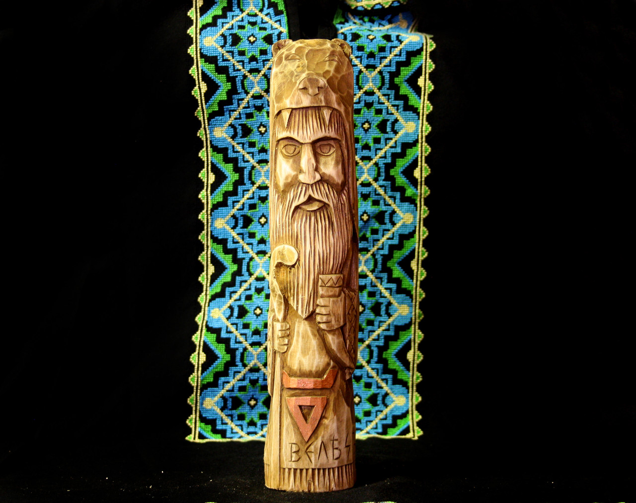 Богг Велес, 28,5 см, статуетка з дерева, фото 1