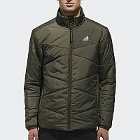 Куртка спортивна adidas Bsc Ins Jacket CZ0618 (хакі, чоловіча, осінь, стьобана, синтепон, логотип адідас)