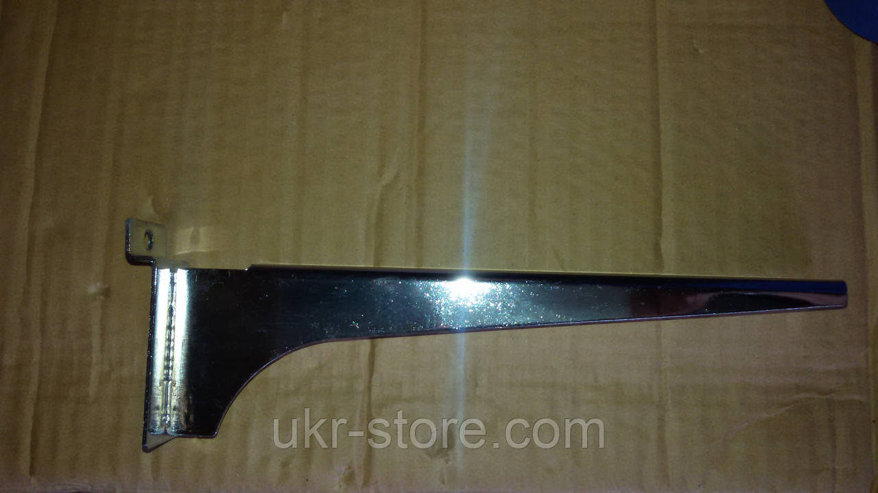 Тримач для полиці на економлячі панель у хромі 25 см, 30 см, фото 1