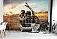 Флізелінові 3d фото шпалери осіння дорога 416x254 см. Мотоцикл (11727VEXXXL) Найкраща якість, фото 6
