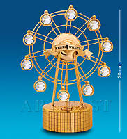 Музична фігурка Сваровскі з позолотою "Колесо огляду" AR-1308, фото 2