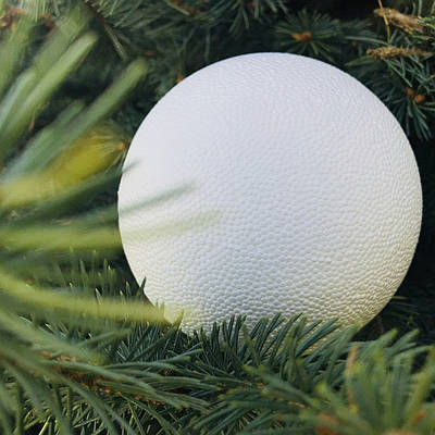 Заготовка для творчості новорічна іграшка з пінопласту куля 10 см / Заготовки для декупажу на ялинку