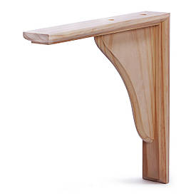 Дерев'яний кронштейн Larvij 250х35х250мм Сосна (L5302)