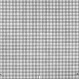 Скатертина бавовна тефлон водовідштовхувальне гідрофобне просочення принт дрібна карта біло-сіра, фото 2