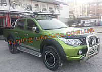 Кенгур передній високий на Fiat Fullback Захист переднього бампера кенгурятник високий на Фіат Фулбек 2016+