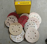 Липучка на диск шліфувальний р320 Klingspor d125 мм з дірками, фото 2