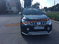 Подвійна Дуга нікель D70-48 на Fiat Fullback з 2016 Захист бампера труба подвійна Фіат Фулбек 2016-2019