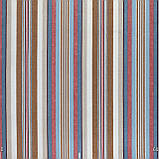 Скатертина бавовна тефлон водовідштовхувальне гідрофобне просочення в смужку бежево-блакитного кольору, фото 2