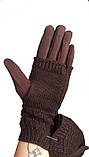 Рукавички жіночі теплі коричневі 021А, фото 3