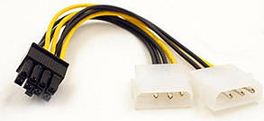 Перехідник 8pin на 2x4 pin для живлення відеокарти PCI Express