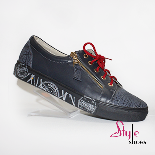 Жіночі кеди синього кольору "Style Shoes" 36 розмір