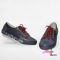 Жіночі кеди синього кольору "Style Shoes" 36 розмір, фото 3