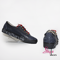 Жіночі кеди синього кольору "Style Shoes" 36 розмір, фото 4