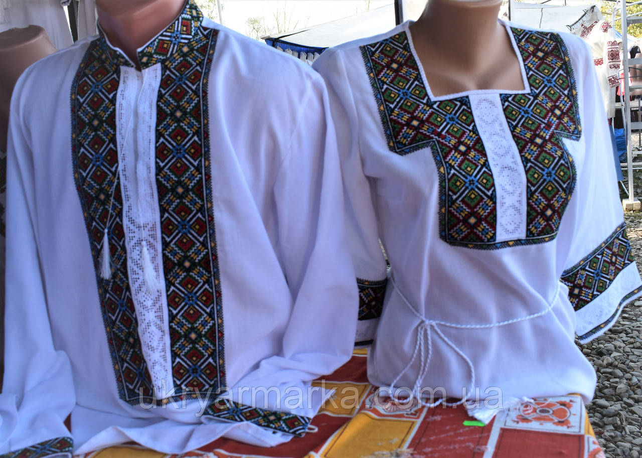 Парні сімейні вишиванки "Гуцульські"