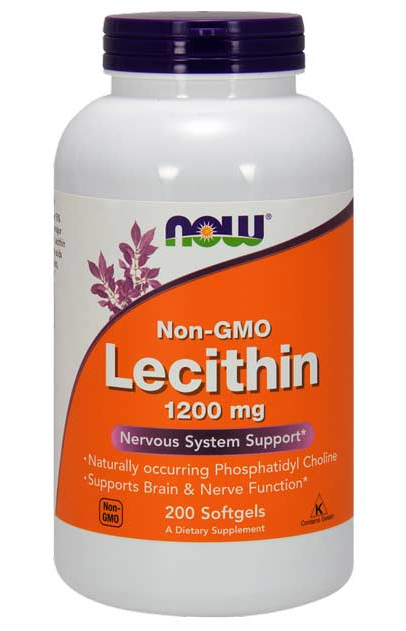 Now Lecithin 1200 mg 200 softgels