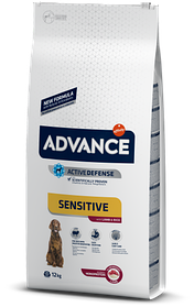 Advance (Едванс) Dog Sensitive Lamb & Rice корм для дорослих собак, 12 кг