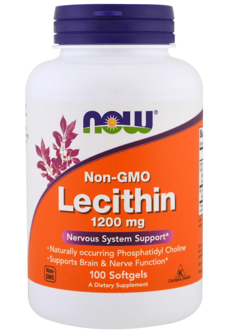 Now Lecithin 1200 mg 100 softgels
