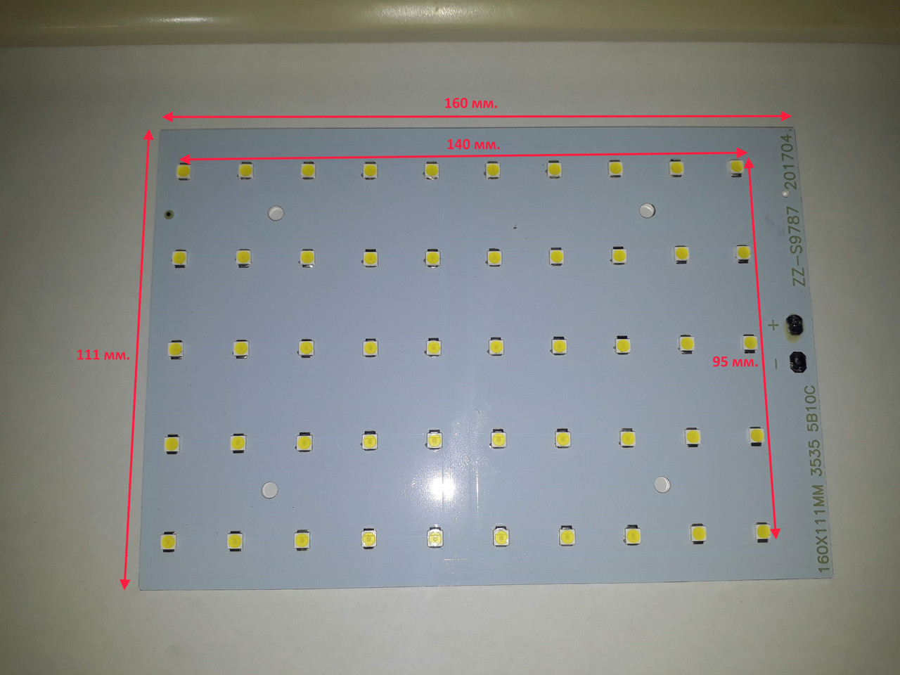 Светодиод 50 ватт под драйвер 30-36V Led 50шт. SMD 3535 LED 50w 32V ...