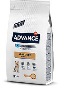 Advance YORKSHIRE TERRIER корм для йоркширських тер'єрів із куркою та рисом, 1,5 кг