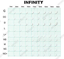 Вії INFINITY 20 ліній L 0.10 (12мм), фото 3