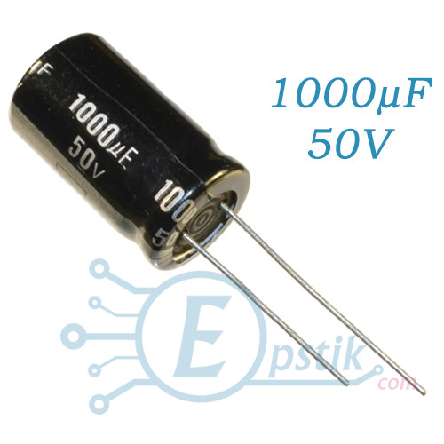 Конденсатор 1000uF 50V, (13*25) 105°C