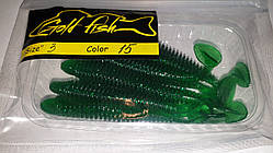 Силікон Ніндзя 3" сьедобный "Gold fish" color 15