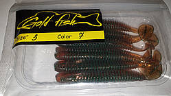 Силікон Ніндзя 3" сьедобный "Gold fish" color 7