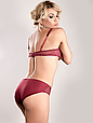 Комплект жіночої нижньої білизни Acousma U6460BC-P6460H оптом, чашка B, колір Бордовий, фото 4
