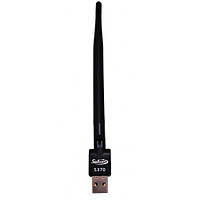 Адаптер USB WiFi Satcom (на чипе 5370) 5 dBi (185 мм) 150 Мбит/с Сетевой адаптер b/g/n