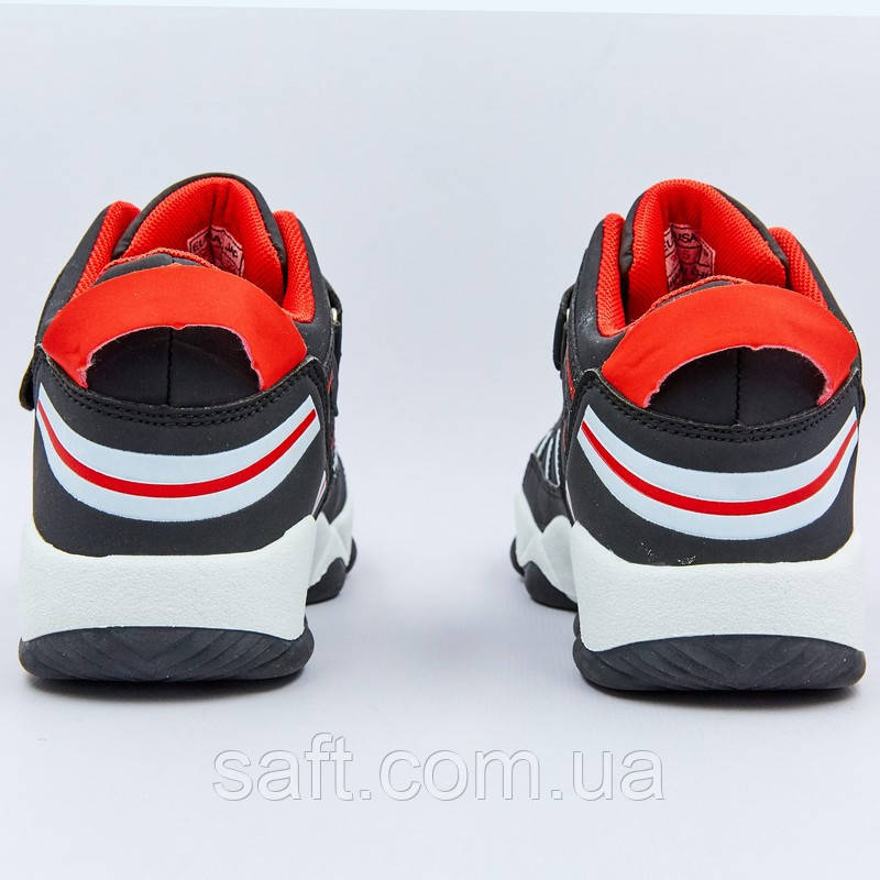 Кроссовки высокие детские Sport размер 31-36 BLACK/RED черный-красный - фото 7 - id-p1050038595