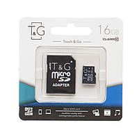 Touch & Go 16 GB Micro SDHC TG-16GBSDCL10-01 с адаптером Карта памяти Class 10