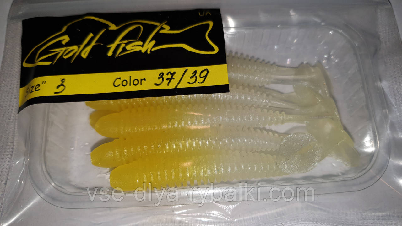 Силікон Ніндзя 3" сьедобный "Gold fish" color 37/39, фото 1