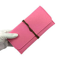 Женский клатч-кошелек из фетра Cashmere, светло-розовый
