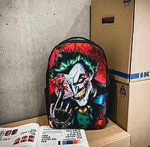Шкільний тканинний рюкзак крутими принтами, фото 4