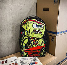 Шкільний тканинний рюкзак крутими принтами, фото 5