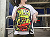Шкільний тканинний рюкзак крутими принтами, фото 7
