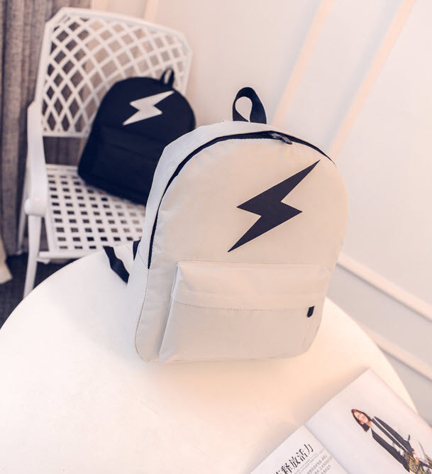 Тканинний рюкзак із принтом блискавки, флеш