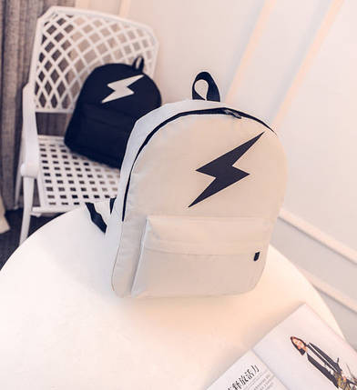 Тканинний рюкзак із принтом блискавки, флеш, фото 1