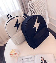 Тканинний рюкзак із принтом блискавки, флеш, фото 2