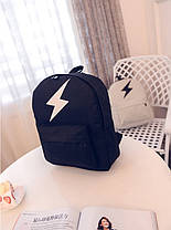 Тканинний рюкзак із принтом блискавки, флеш, фото 5