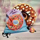 Сумка-рюкзак для речей та взуття Пончик. Сумка-мішок із принтом для прогулянок, фото 9