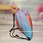 Сумка-рюкзак для речей та взуття Пончик. Сумка-мішок із принтом для прогулянок, фото 4