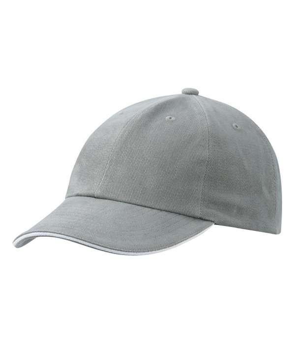 6-панельна сендвіч кепка Темно-Сірий / Білий, фото 1