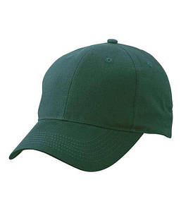 Матова 6 панельна кепка Темно-Зелений