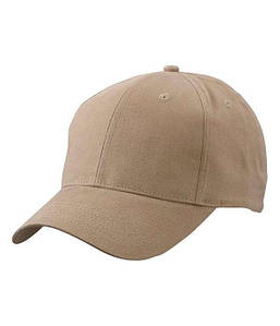 Матова 6 панельна кепка Бежевий
