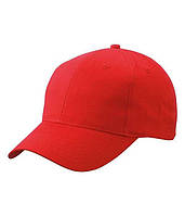 Матовая 6 панельная кепка Красный