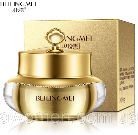 Крем зволожувальний Beiningmei gold protein для чутливої та сухої шкіри обличчя 10 g, фото 1